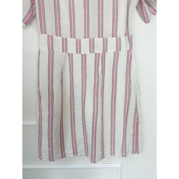 Abercrombie Striped White Cotton Gauze Dress Size S - Picture 4 of 8